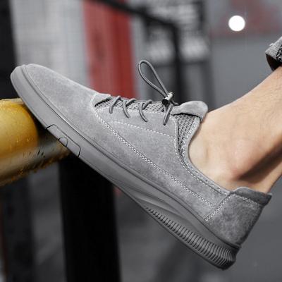 Fashion Versatile Men's Suede Leather Shoes Outdoor Casual Sneakers High-end Fashion Male Treking Footwear New Leisure Walk Men Trainers