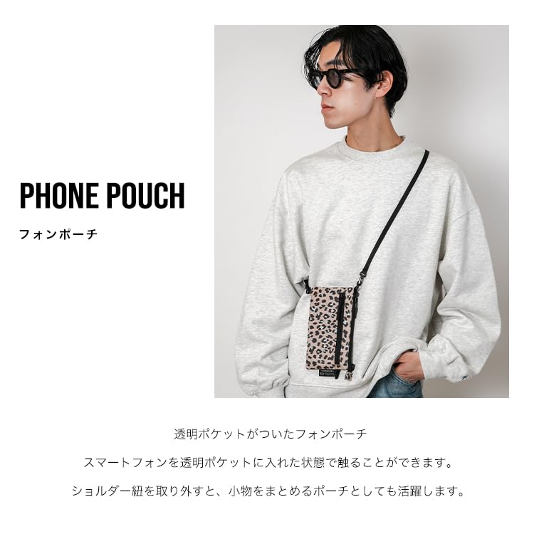 Phone Pouch PHONE POUCH Waterproof Water Repellent Smartphone Pouch Shoulder Bag Pouch PVC Pocket Outdoor Stylish Unisex Men Women Unisex Black [Kiu]