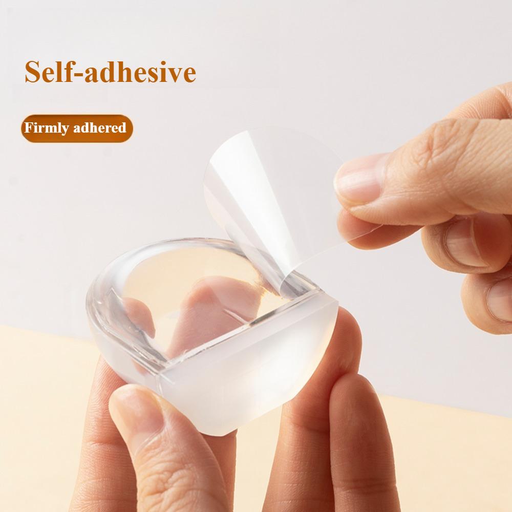 1PC SilentGuard Transparent Door Stop Self Adhesive TPU Plastic Non Slip No Drill Anti Collision Bumper for Home Office