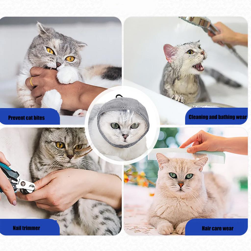 Transparents Anti Bites Cats Muzzles for Small Dogs Cats During Nail Clipping for Safe Grooming and Protects Owners