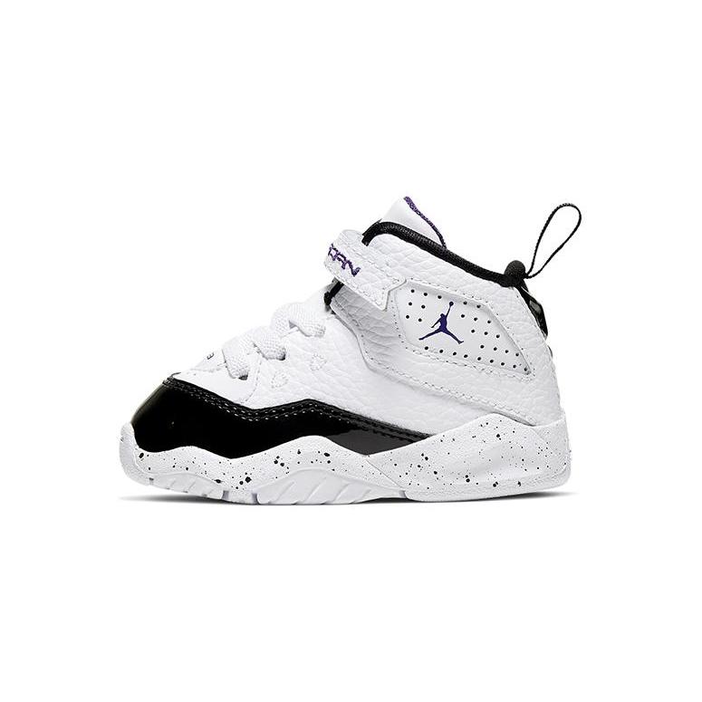 New Jordan B'Loyal Slip Resistant Cushioning Wear Resistant Balance Mid Top Basketball Shoes White Black Infant And Toddler CK1427-115