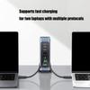 660W 8-Port Schnellladestation USB C PD100W Port für Laptops, Telefone, Tablets, Geräte Europäische Stecker Wandladegerät