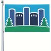 Single-Sided 1pc Cincinnati Mount Airy Flag, Durable Outdoor Banner, Home and Yard Decorative Flag, Fun Party Welcome Flag, Wall Banner, Poster Banner
