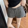 Striped shorts for women wearing summer thin casual shorts vintage fashionable women's shorts