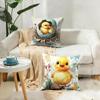 1Pc Easter Cute Little Chick Cushion Cover Soft Plush Pillow Cover Double-Sided Printed Sofa Cushion Summer Home Decor Gift