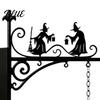 Multifunctional Bookend Light Library Lantern Decorative Bookshelf Lighting Witch Hat Lamp for Reading Nook Vintage Iron Mini Street with Warm LED
