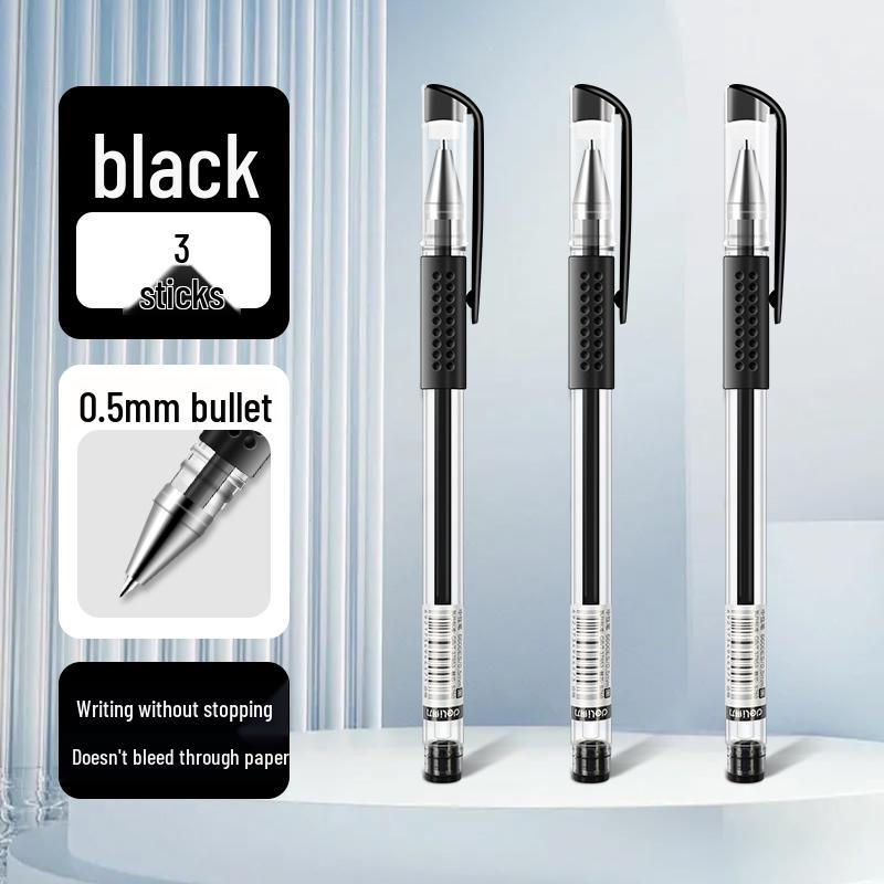 Deli Neutral Large Capacity 0.5mm Black & Red Ballpoint Pen for Students