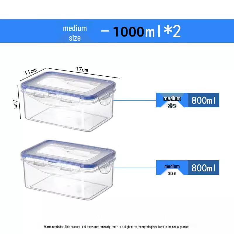 Rectangular Microwave and Refrigerator Food Storage Container