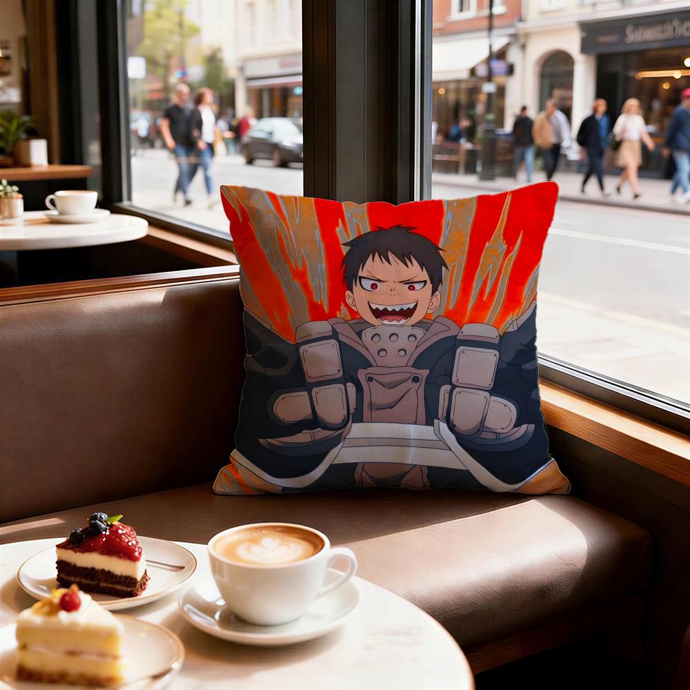Anime Fire Force Cushion Cover Decorative Cushions Covers Cover Sofa x Pillow Piece x x Pillowcase