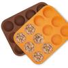 Backform für 12 Muffins Cupcakes Cupcakes Silikon Orange SILLINIE ORION 151719