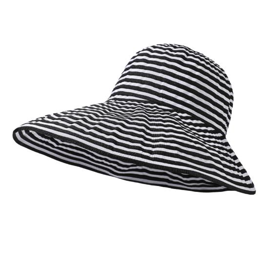 Women Brim Foldable Sun Hat UV Wide Packable Bucket Hat for
