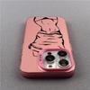 Line Beautiful Woman Mobile Phone Case, Suitable for Apple 15Pro Mobile Phone Case iPhone13/12/14 Colored Silver Anti-drop Transparent