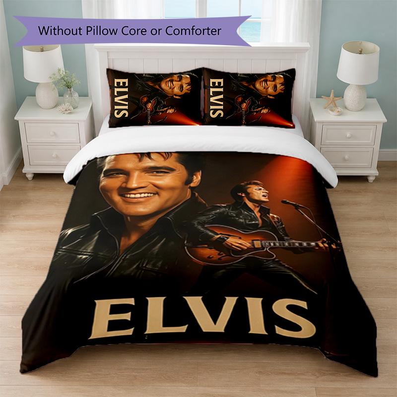 Elvis Presley Print 3Pcs Duvet Cover