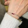 Elegant Pigeon Blood Ruby Jewelry Set: Ring & Necklace - Versatile, Fashionable, and High-Class Feel