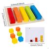 Math Learning Blocks Preschool Colorful Mathematics Teaching Aids Color Matching Number