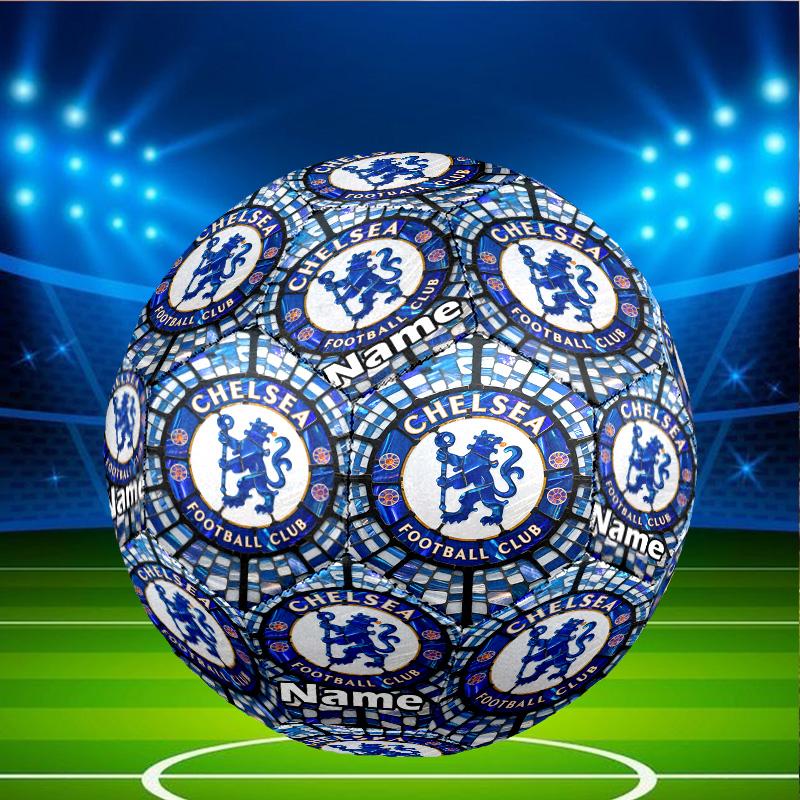 Benutzerdefinierter Name Personalisierter Chelsea F.C-A Druck Größe 5 Fußball Training & Spiel Fußball, für Team, Treten, Geschenk für Fußball-Enthusiasten