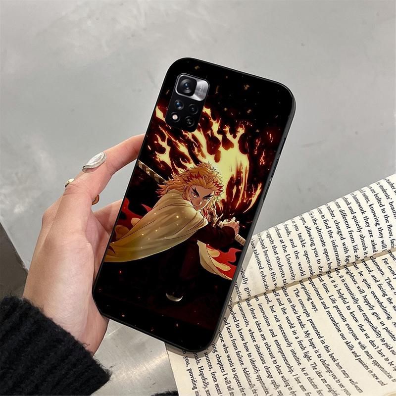 Rengoku Demon Slayer Phone Case For Xiaomi Redmi Note 13 12 Pro 11S 11 10 Pro 10S 12S Redmi 10 9C 13C
