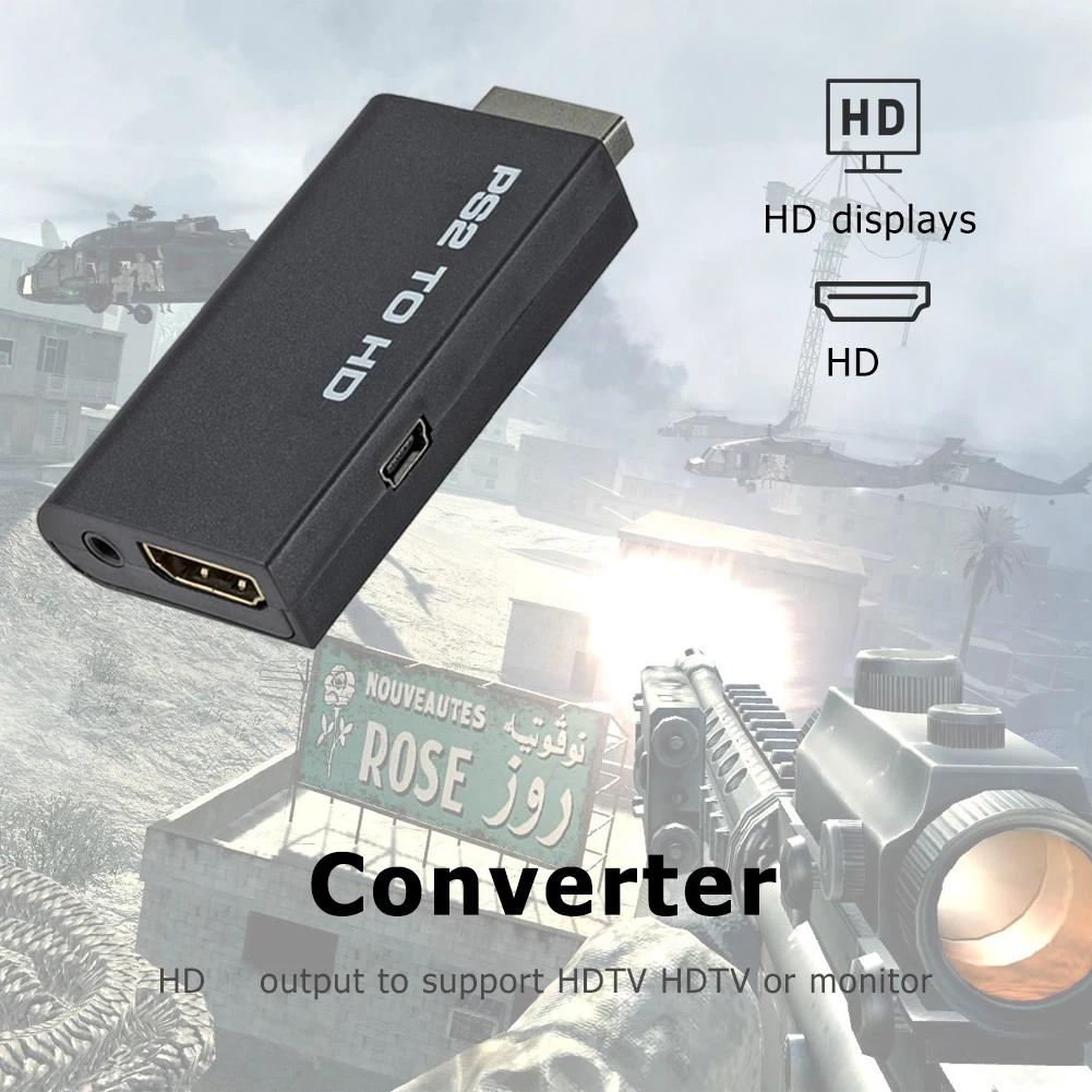 1-3 Stück Für PS2 zu HDMI-kompatibler Audio-Konverter 1080P Full HD Video-Konvertierungs-Übertragungsschnittstelle Spielkonsole zu HDTV