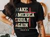 T-shirt "Make America Godly Again": Maglietta Cristiana Patriottica