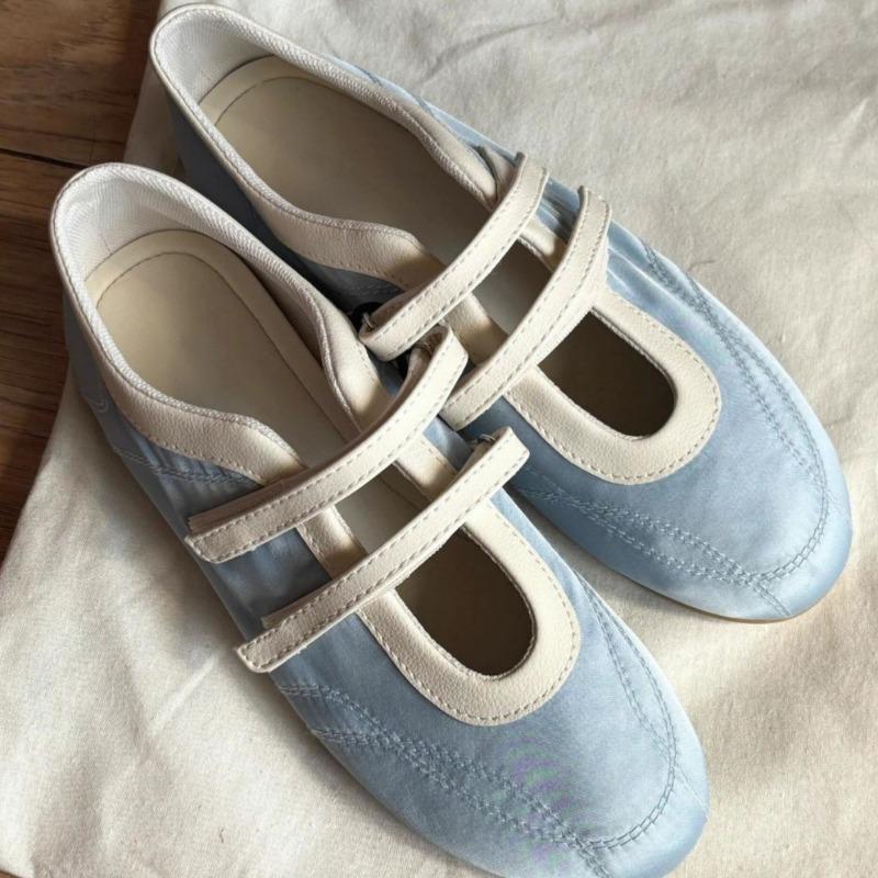 Klettverschluss Freizeitsportschuhe für Damen Vielseitige Ballerinas Einzelne Schuhe