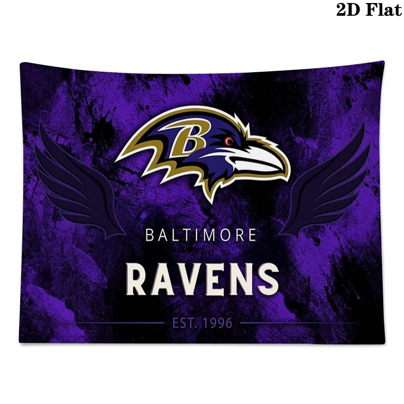 Baltimore Ravens Wall Tapestry Aesthetic Wall Hanging Printed Fabric Blanket Decorative Tapestries for Bedroom Living Room Home Decor