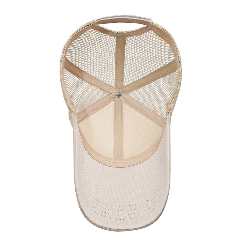 Herren Sommer schnell trocknende atmungsaktive Baseballkappe Outdoor Sonnenschutz Sonnenhut mit langer Krempe