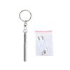 Portable Telescoping Tool Pen Metal Key Ring Creative Stainless Steel Keychain Ergonomic Ballpoint Pen School Office Supplies