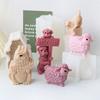 Animal Cats Dog Shaped Silicone Candle Molds, Epoxy Resin Silicone Molds for Making Candle Soap Plaster Decorations