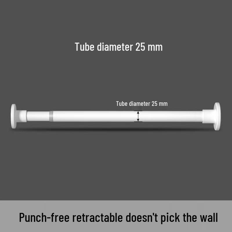 Adjustable Punch-Free Rod for Curtains, Clothes, and Shower