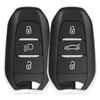 3-Knops Smart Key Behuizing voor Peugeot Citroen DS5 DS6 C4L - HU83/VA2