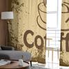 Vintage Coffee Sheer Curtains for Living Room Transparent Tulle Window Treatments Bedroom Kitchen Home Decor Veil Drapes