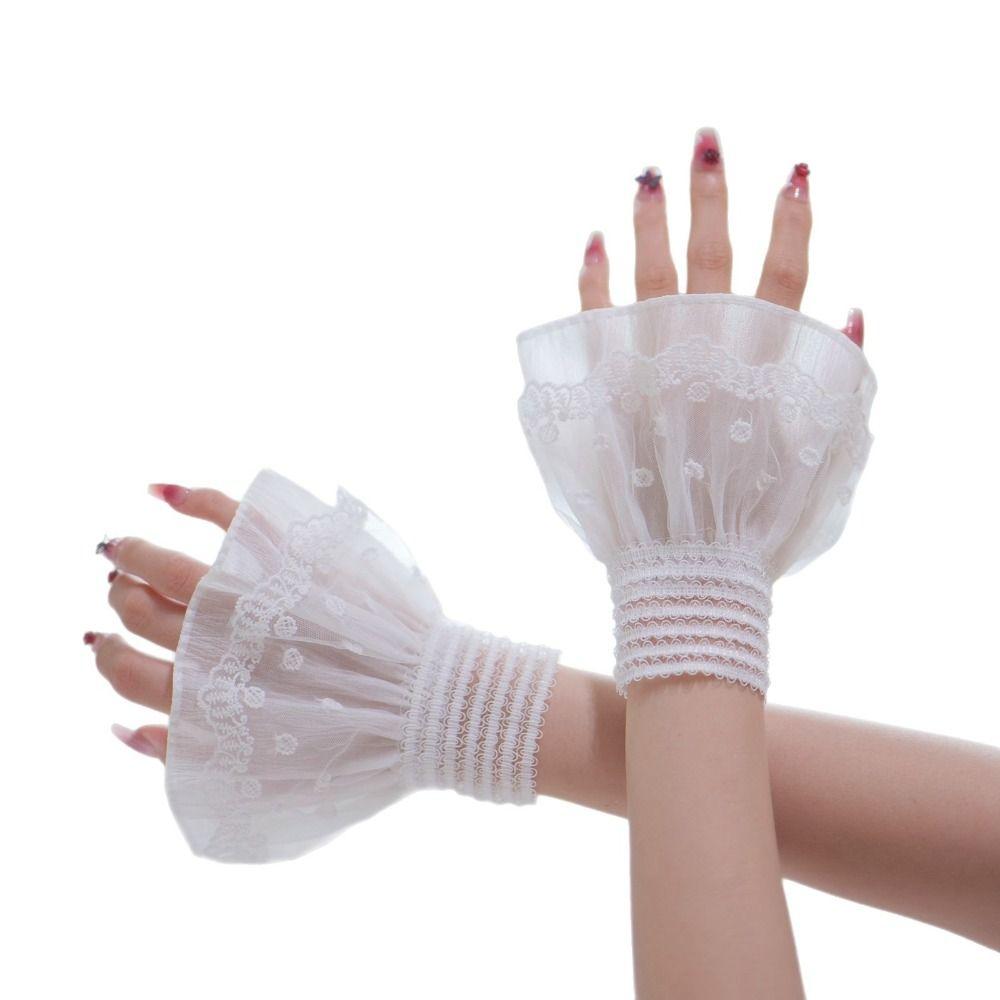 Abnehmbare falsche Manschette Mehrlagige Rüschen-Spitzenmanschette Neue Pullovermanschetten