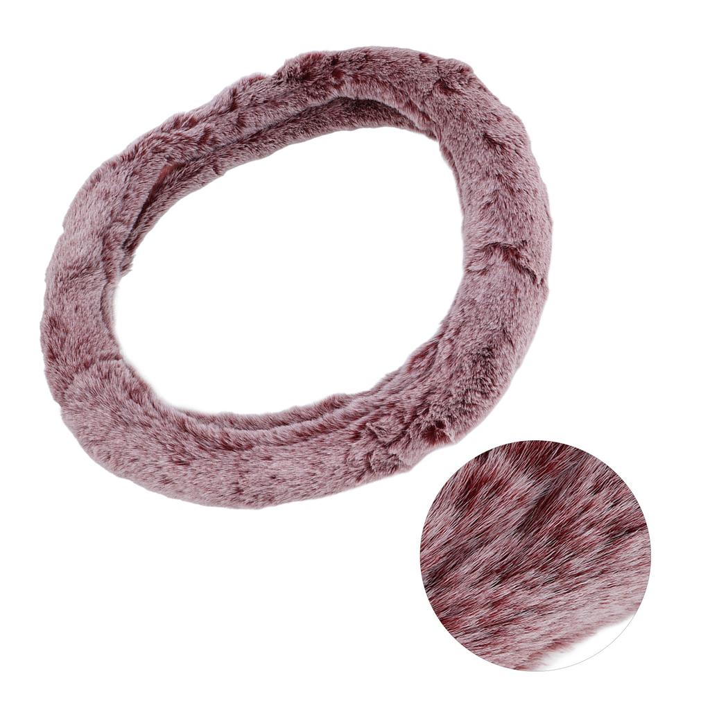 15 Inch Steering Wheel Cover Imitation Wool Plush Auto Steering Wheel or Interior Accessory for Men Women