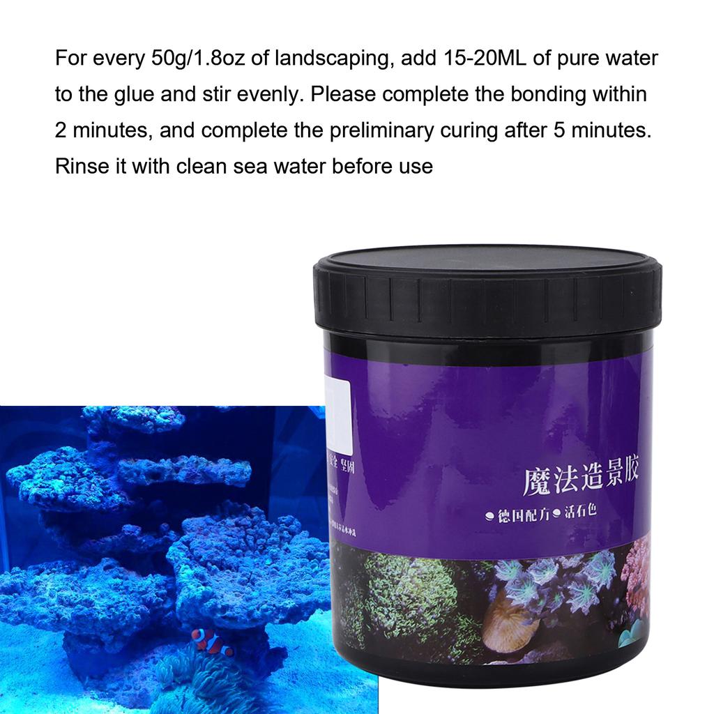 Fish Coral Glue Aquarium Clear Landscaping Adhesive Glue for Aquarium Supplies Decorations