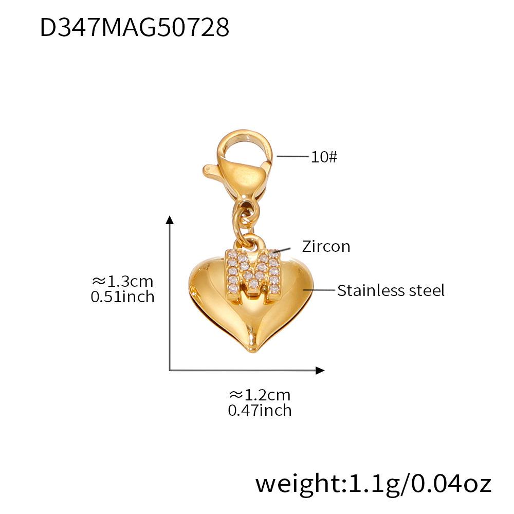 

Позолоченная 18-каратным золотом нержавеющая сталь, колье с колесом обозрения и сердцем из циркония для мамы - Ювелирные изделия класса люкс