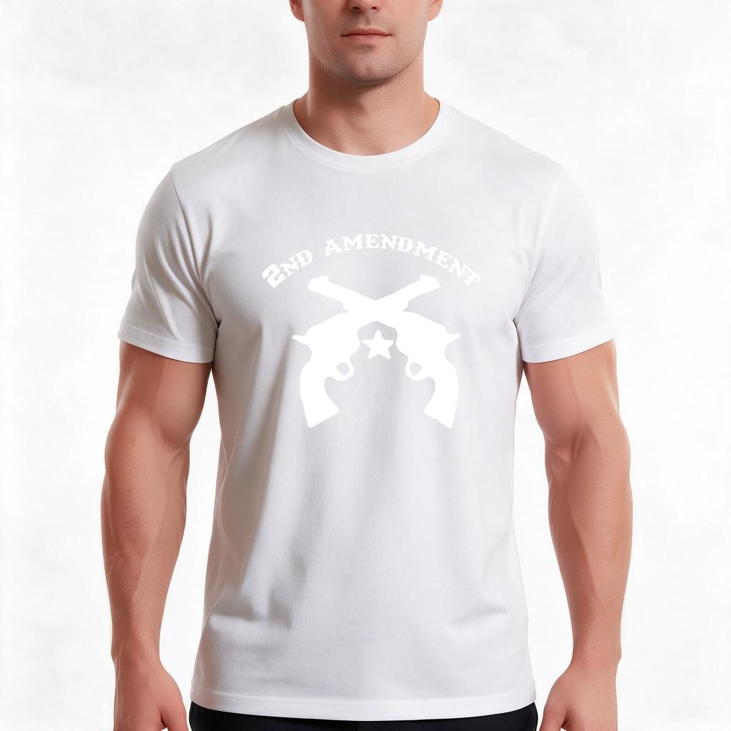 Gun Rights Second 2nd Aunisexdunisext Tshirt Summer Casual Cotton Tee Oversized Streetwear Tops Vintage Graphic Print 100 Cotton