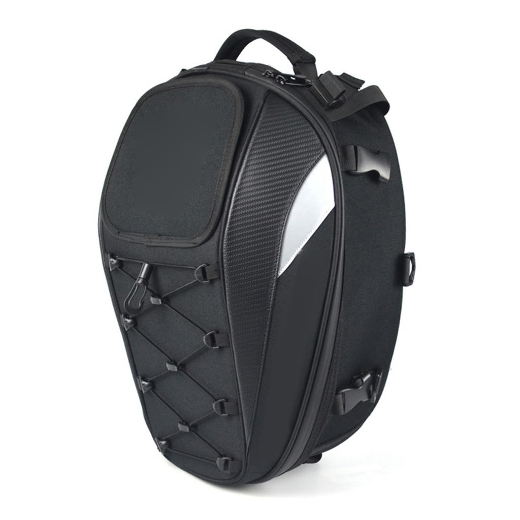 Motorcycle Rear Bag Back Seat Bag Tail Bag Multifunction Shoulder Stocked Backpack Helmet Pack