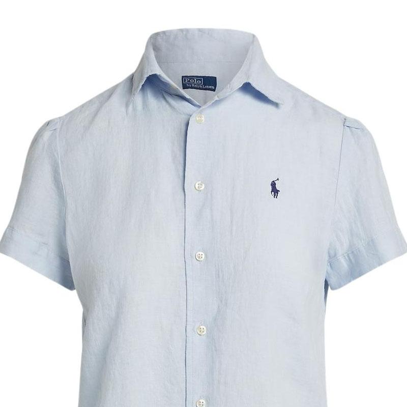 Polo Ralph Lauren SS26 Linen Short Sleeve Casual Straight Shirt Women shirts WMPOSHTNDO21076-400