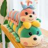 Highlight Bow Caterpillar Plush Doll - Soft, Long, Hugging Pillow for Girls