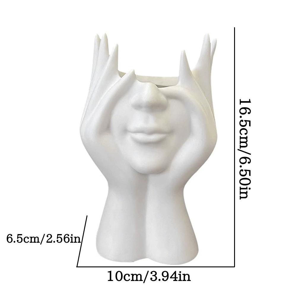 1/2CS Creative Human Body Art Styling Office Supplies Desktop Multifunctional Storage Pen Holder Makeup Brush Holder Decoration