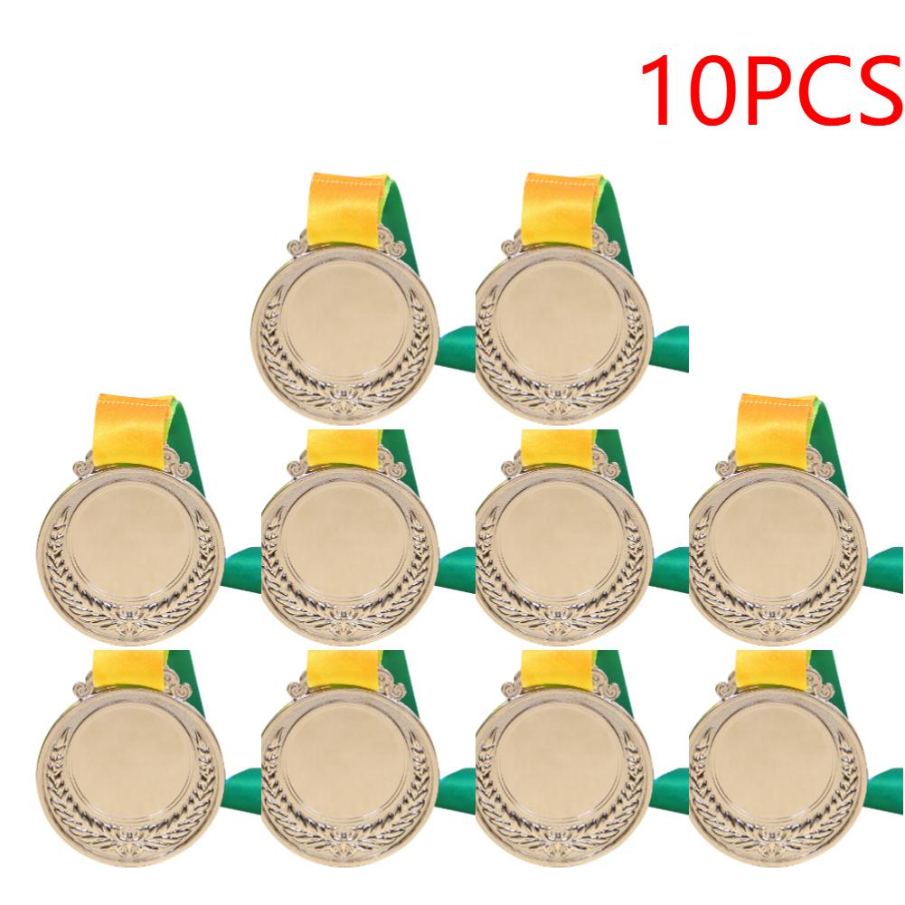 2 tum Guld Silver Brons Prismedalj Vinnarmedalj med Halsband 1:a 2:a 3:e Vinnarpris Present Spel Souvenir