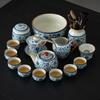 Traditional Portable Tea Set Ceremony Matcha Chinese Gongfu Teapot Tea Set Infuser Mate Cup Tetera Porcelana Tea Set Full