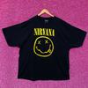 Nirvana Nevermind Tour Smiley Logo Promo Grunge Tee 3X