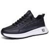 Fashion crocodile pattern casual shoes, flying officers, leather surface, air-conditioned shoes, men's light luxury shock shoes, waterproof dad shoes