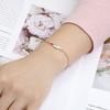 Bracciale in Acciaio Inossidabile a Forma di Mappa con Gocce d'Olio, Doppia Catena, Gioielli Smaltati Colorati