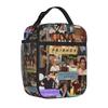 Friends Die TV-Serie Isolierte Lunchtasche für Schule Büro Amerikanisch Rachel Leichter Kühler Thermisch Waschbar Bento-Taschen
