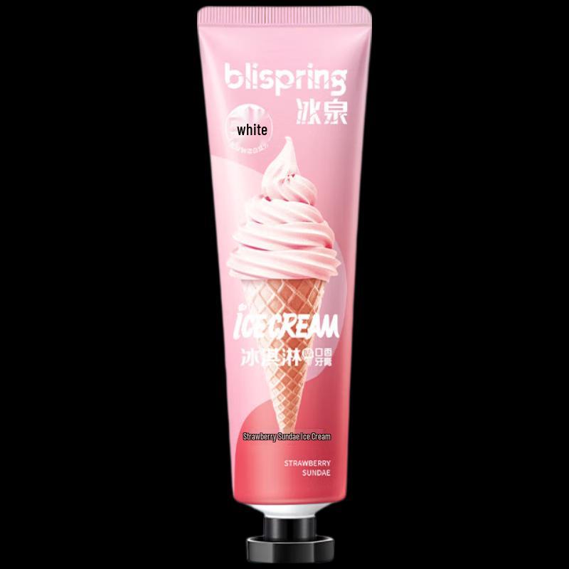 blispring Strawberry Sundae Ice Cream Toothpaste