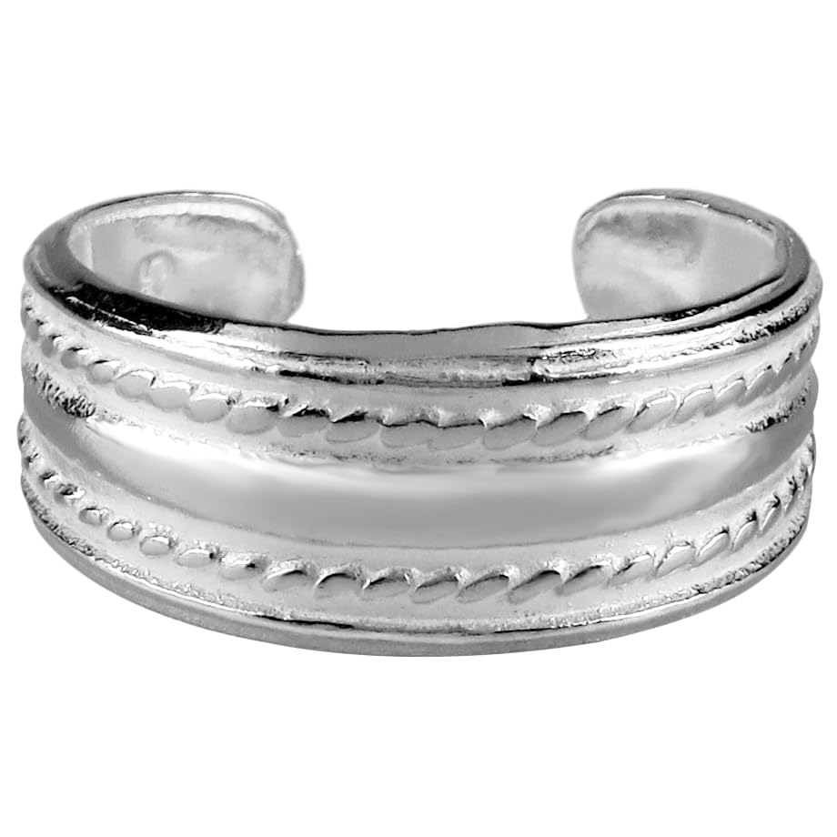 

[Shinjuku Gin no Kura] Toe Ring, One Size Fits All (4), Silver 925, Simple Accessory, Adjustable Toe Ring, Foot Ring