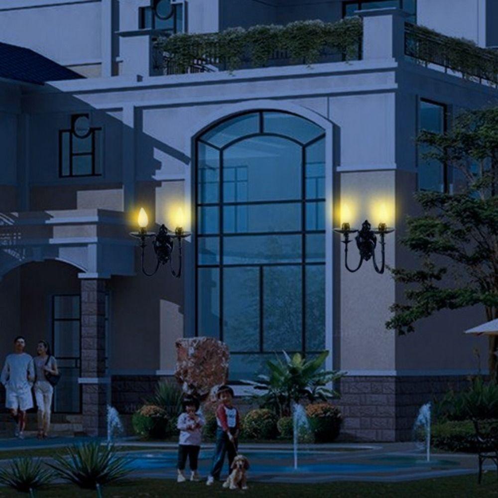 ABS Metal Material Dollhouse Wall Lamp 3V Sand Table Chandelier White/Warm Light Model