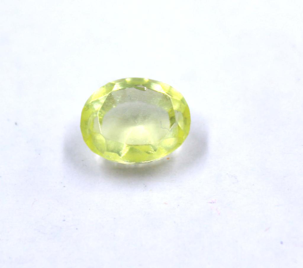 5 Carat Friday Big Offer Oval Shape Yellow Sapphire Sri Lanka Certified Gemstone SN31